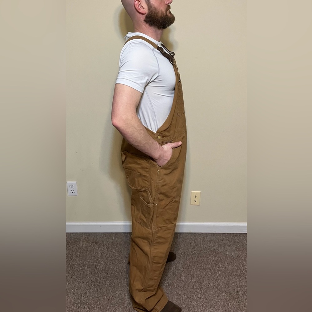 Nvr Wrn Carhartt Duck Bib Unlined Overall